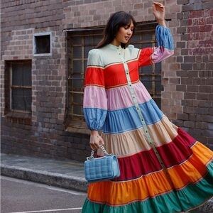 Zimmermann Riders Multi Tiered Dress